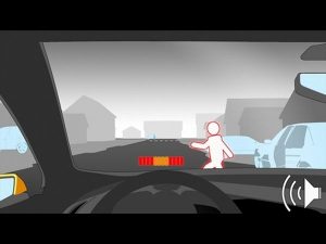 01-volvo's pedestrian detection with automatic brakes-emergency pedestrian detection technology