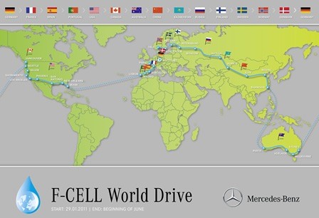 01-Mercedes benz-F-Cell-WorldDrive-around the world in 125 days-four continents-14 countries