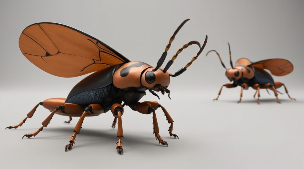 Beetle Inspired Flapping Robots