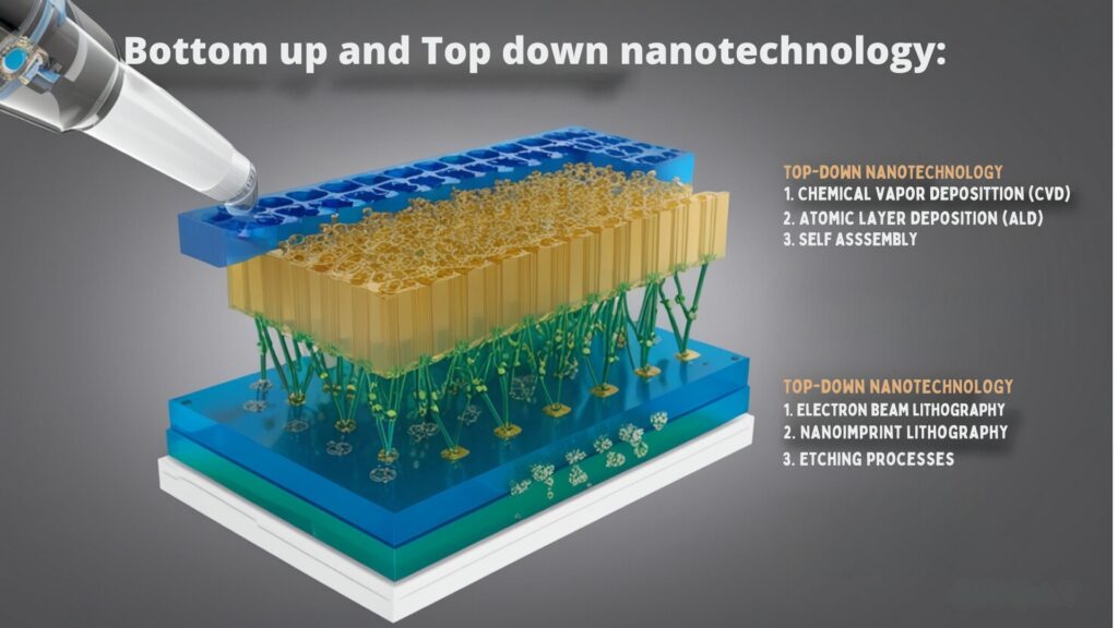 Bottom up and Top down nanotechnology