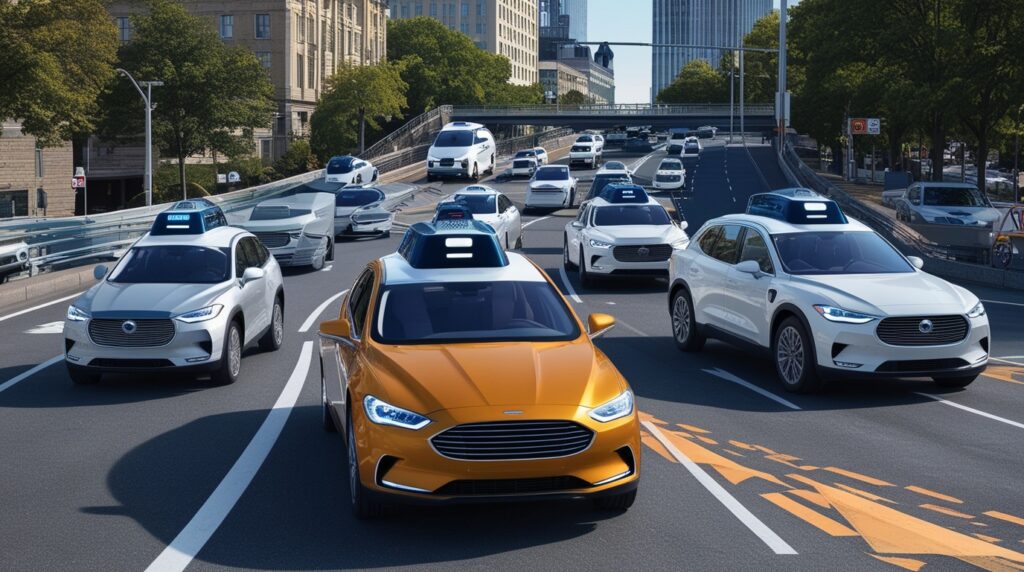 Traffic Flow With Autonomous Vehicles In Real-Life Traffic Situations