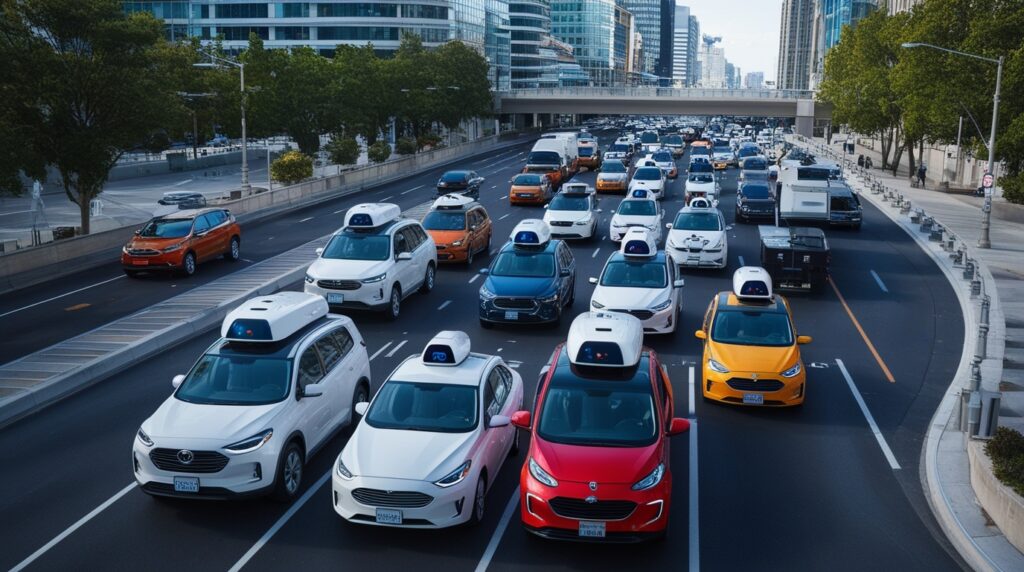 Traffic Flow With Autonomous Vehicles In Real-Life Traffic Situations