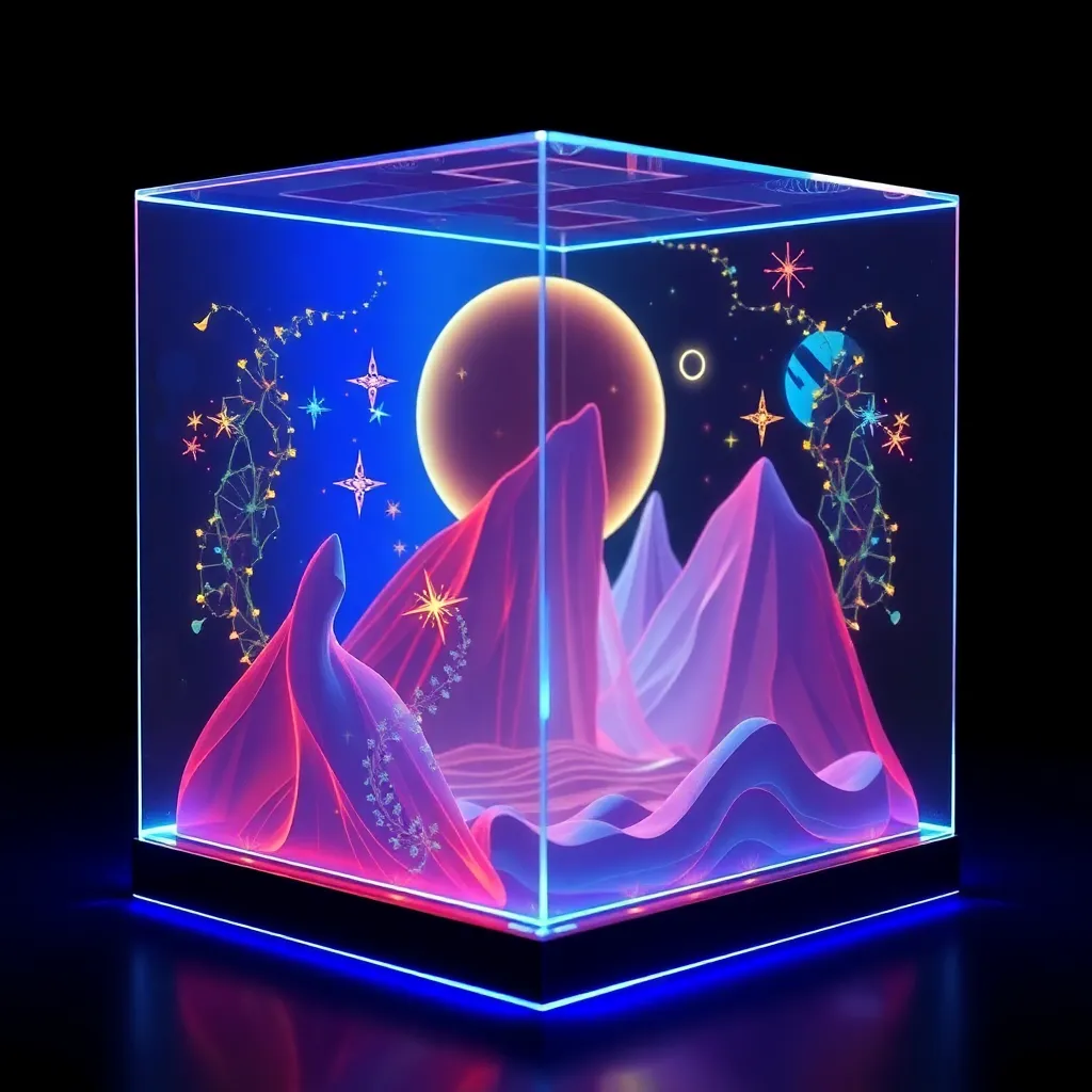 2D 3D hologram images