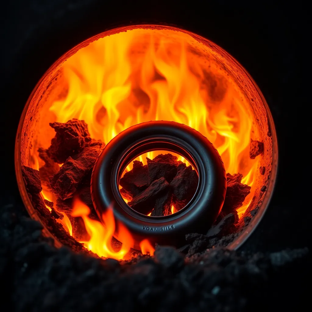 Pyrolysis of tyre