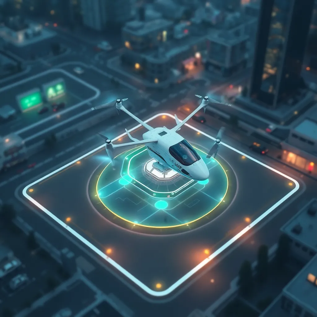 The widespread adoption of vertiports—designated landing and takeoff areas for flying taxis